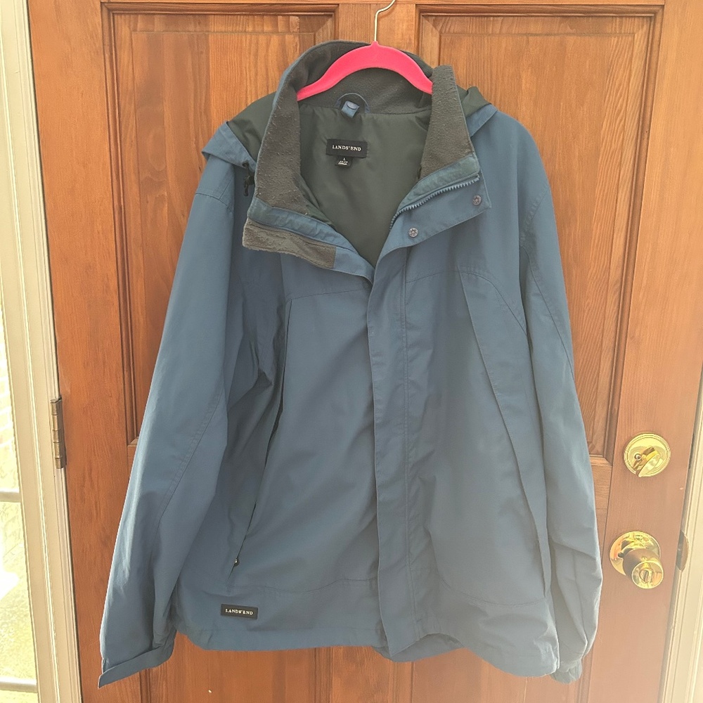 Men’s Lands’ End Squall Lined Jacket Size L (42-44)